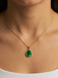 The Sage Teardrop Necklace