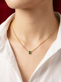 The Emerald Solitaire Necklace