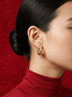 The Chunky Teardrop Hoops