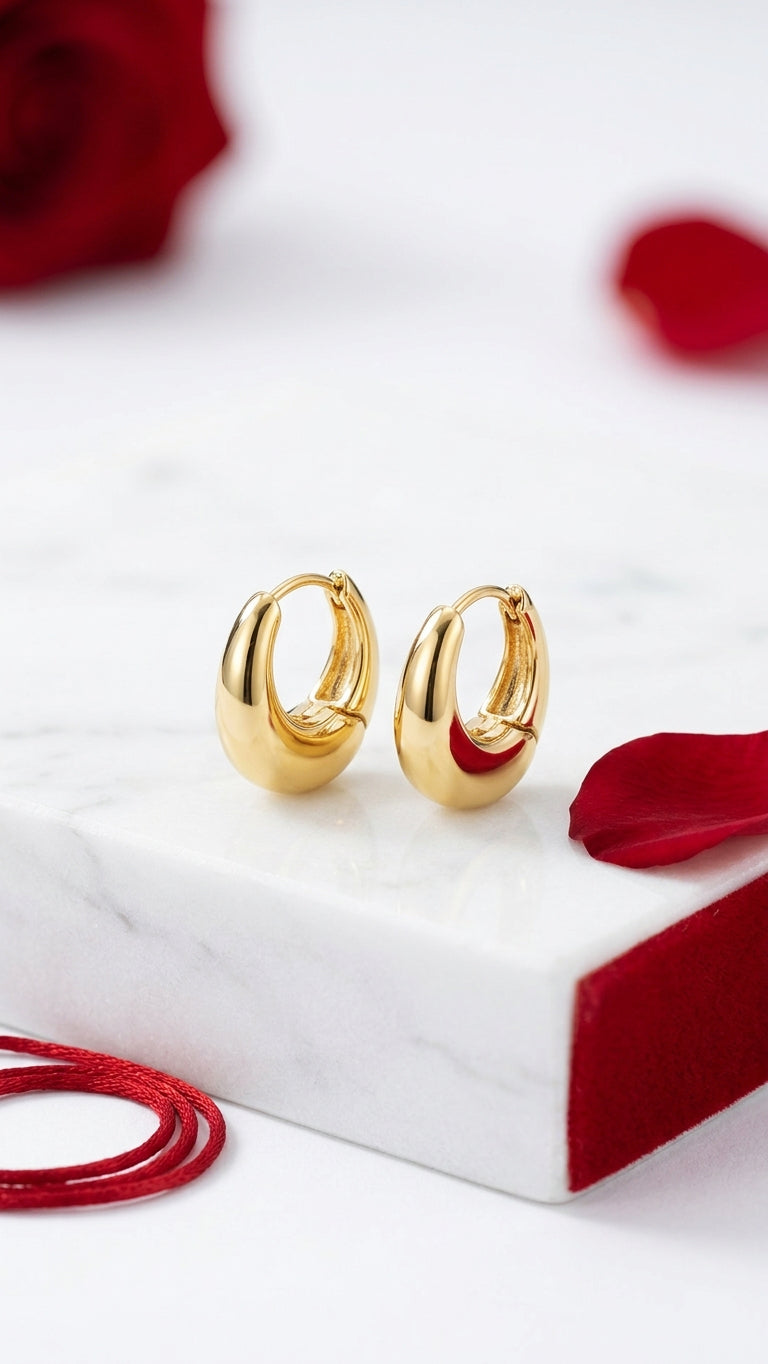 The Chunky Teardrop Hoops